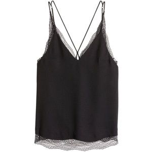Lace layered cami.